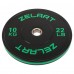 Бамперні диски гумові Zelart Bumper Plates 51мм, 10 кг, чорний-зелений, код: TA-4790-10
