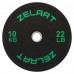 Бамперні диски гумові Zelart Bumper Plates 51мм, 10 кг, чорний-зелений, код: TA-4790-10