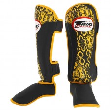 Захист гомілки та стопи дитячий Муай Тай, MМА, Кікбоксинг Twins S, чорний-жовтий, код: TW-2023_SBKY Захист гомілки та стопи дитячий Муай Тай, MМА, Кікбоксинг Twins S, чорний-жовтий, код: TW-2023_SBKY