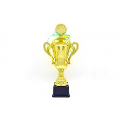 Кубок спортивний з ручками, кришкою і місцем під жетон PlayGame Luck 40 см, код: YK082B