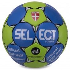 Мяч для гандбола Select №2 PVC синий-зеленый, код: HB-3655-2_BLG-S52