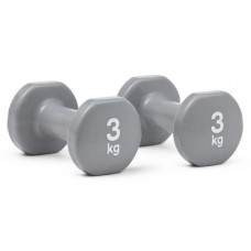 Гантелі для фітнесу Reebok Dumbbells 1х3 кг, сірий, код: 885652018258