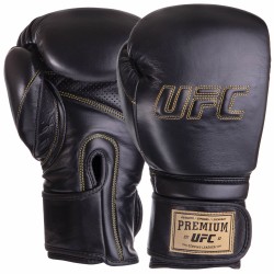 Рукавички боксерські шкіряні UFC PRO Prem Hook&Loop 14 унцій, чорний, код: UHK-75049-S52