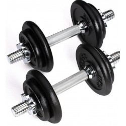 Гантелі чавунні HMS ST20 2x10 кг, чорний, код: M-1123764-IN Гантелі чавунні HMS ST20 2x10 кг, чорний, код: M-1123764-IN