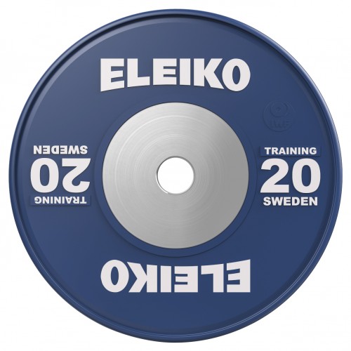 Диск олімпійський обгумований Eleiko IWF 20 кг, синій, код: 3001120-20-IA
