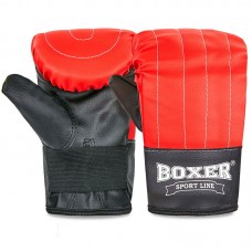 Снарядні рукавички Boxer розмір L, червоний-чорний, код: 2015_L_RBK-S52