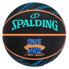 М"яч баскетбольний Spalding Space Jam Tune Squad R №7, чорний, код: 689344412269