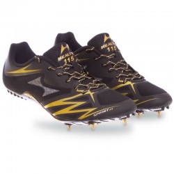 Шиповки бігові Health розмір 44 (27см), чорний-золотий, код: 115-2_44BKG