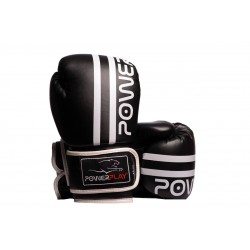 Боксерські рукавиці PowerPlay чорно-білі 16 унцій, код: PP_3010_16oz_Black/White
