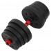 Гантелі трансформер перетворюються на штангу BioGym 3в1 30кг, чорний-червоний, код: TA-9455-30