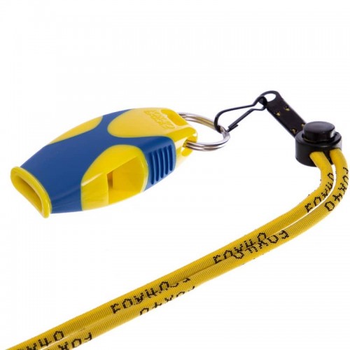 Свисток суддівський пластиковий Fox40 Sharx Safety, жовтий-синій, код: FOX40-SHARX-SAF_YBL Свисток суддівський пластиковий Fox40 Sharx Safety, жовтий-синій, код: FOX40-SHARX-SAF_YBL