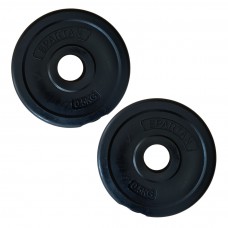 Диски для грифа Spartan 2х0,5 кг, чорний, код: 9001741016597-IN
