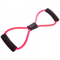 Еспандер EasyFit вісімка трубчастий рожевий, код: EF-3947-P-EF