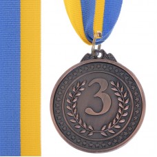 Медаль спортивна зі стрічкою SP-Sport Celebrity бронза, код: C-3167_B-S52