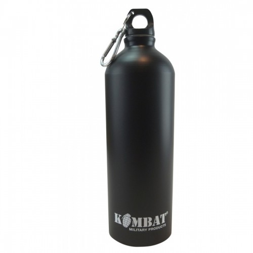 Фляга алюмінієва Kombat UK Aluminium Water Bottle 1л., чорний, код: kb-awb1000-blk