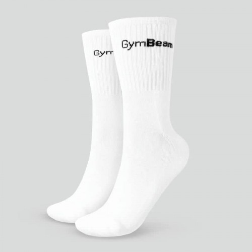 Шкарпетки GymBeam ¾ Socks 3Pack White розмір M/L (36-39), білий, код: 310121-GB