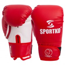 Рукавички боксерські SportKo 8 унцій, червоний, код: PD-2-M_8R Рукавички боксерські SportKo 8 унцій, червоний, код: PD-2-M_8R