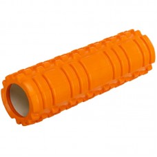 Ролер масажний циліндр (ролик мфр) FitGo Grid Combi Roller 25см, помаранчевий, код: FI-0356_OR