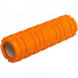 Ролер масажний циліндр (ролик мфр) FitGo Grid Combi Roller 25см, помаранчевий, код: FI-0356_OR Ролер масажний циліндр (ролик мфр) FitGo Grid Combi Roller 25см, помаранчевий, код: FI-0356_OR