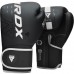 Боксерські рукавиці RDX F6 Kara Matte 12 унцій, чорний-білий, код: BGR-F6MW-12OZ