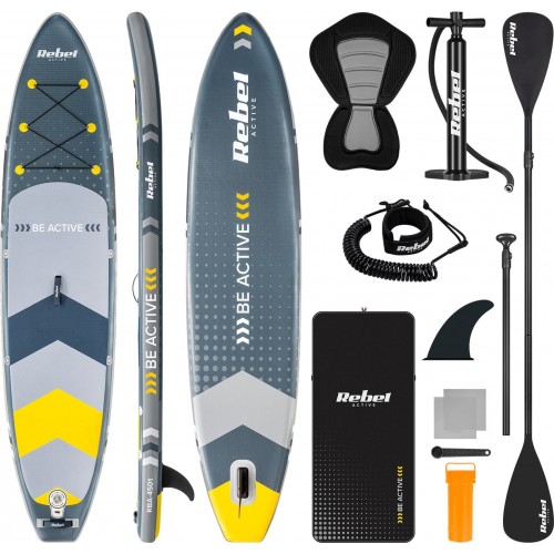 Надувна SUP дошка (Сапборд) Rebel ACTIVE RBA4501 350, код: 5901890109871-IN