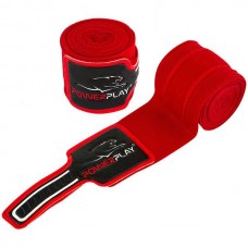Бинти для боксу PowerPlay Red 4m, код: PP_3046_4m_Red
