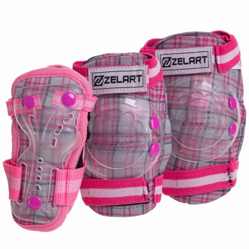 Комплект захисту Zelart Candy S (3-7 років) рожевий, код: SK-4678_SP