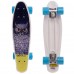 Скейтборд пластиковый Penny Сова 550х145 мм, синий, код: HB-13-1-S52