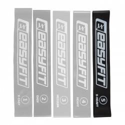 Стрічка опору для фітнесу EasyFit №5, чорний, код: EF-1813-5-EF Стрічка опору для фітнесу EasyFit №5, чорний, код: EF-1813-5-EF