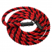 Канат для лазіння Orlins CrossFit х/б 6 м, діаметр 40 мм з кронштейном, червоно-чорний, код: RO-141