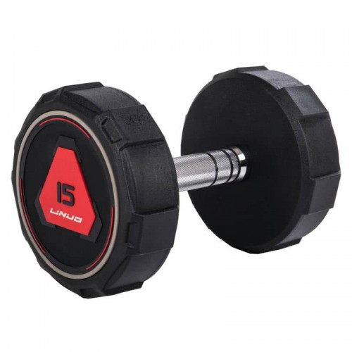 Гантель цільна професійна Li Nuo 1х15кг чорний, код: TA-3618-15-S52 Гантель цільна професійна Li Nuo 1х15кг чорний, код: TA-3618-15-S52