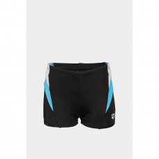 Плавки-боксери для хлопців Arena Swim Short Panel зріст 128см, 8 років, чорний-білий-блакитний, код: 3468336876930