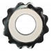 Роллер масажний циліндр (ролик мфр) Grid Spine Roller EVA LiveUp 45см, чорний, код: LP8233