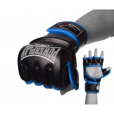Рукавиці для MMA PowerPlay L, чорно-сині, код: PP_3058_L_Black/Blue
