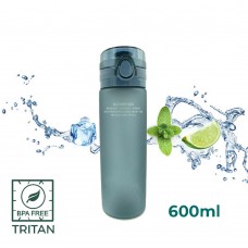 Пляшка для води Casno Tritan 650 мл, сіра, код: KXN-1157_Grey_Tritan