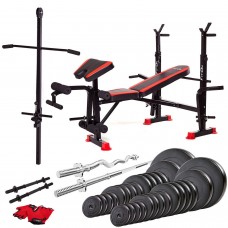 Лава тренувальна Fit-On FN-S102 + штанга та гантелі 140кг, код: 2210-0027 Лава тренувальна Fit-On FN-S102 + штанга та гантелі 140кг, код: 2210-0027