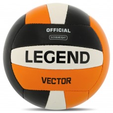 М"яч волейбольний Legend Vector №5 PU, помаранчевий-чорний, код: VL-8445
