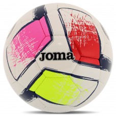 М"яч футбольний Joma Dali II №4, рожевий-червоний-жовтий, код: 400649-203-T4-S52