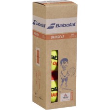 М"ячі для тенісу Babolat Orange paper pack 3 ball, код: 3324922163153