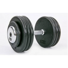 Гантель цілісна професійна сталева Record 1х35 кг, код: TA-7231-35 Гантель цілісна професійна сталева Record 1х35 кг, код: TA-7231-35