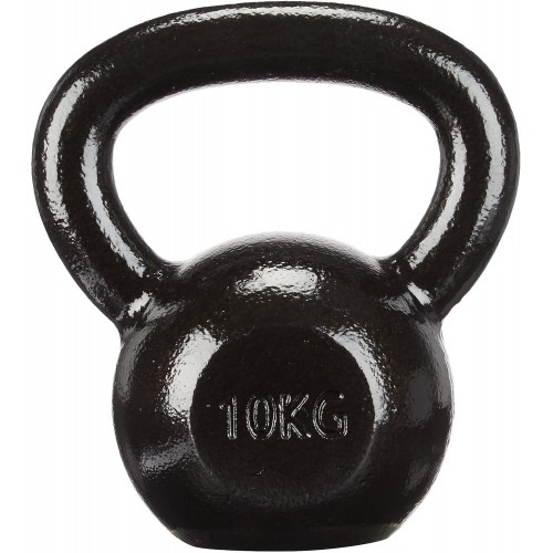 Гиря чавунна Toorx 10 кг з гумовою підставкою, чорний, код: 931119-SVA