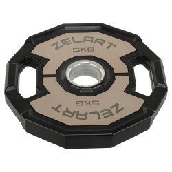 Диски гумові 2 Handle металева втулка Zelart 51мм, 5кг, чорний-сірий, код: TA-4792-5