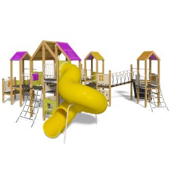 Ігровий комплекс InterAtletika Big City-12 10436х8442х3919 мм, код: TE942-SM