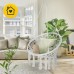 Крісло-гойдалка 4Fizjo Boho Dream 80 см підвісна, плетена, сірий, код: P-5905973404525