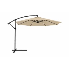 Парасоля садова WCG з LED підсвічуванням 3000х3000 мм + чохол, бежевий, код: W-7011LED-BE-IF
