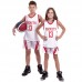 Форма баскетбольна підліткова PlayGame NB-Sport NBA Rockets 13 S (6-8 років), ріст 120-130см, білий-червоний, код: BA-0966_SBLR-S52