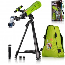 Телескоп Bresser Junior 70/400 Green з адаптером для смартфона + рюкзак (8850610B4K000), код: 930418-SVA