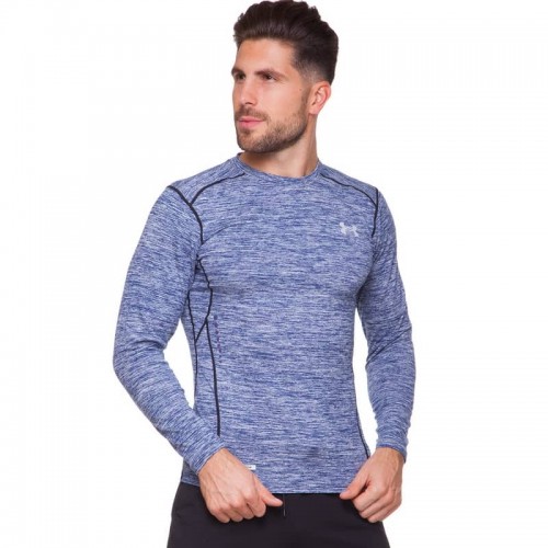 Лонгслів спортивний чоловічий Under Armour 2XL, зріст 180-185, синій, код: CO-8636_2XLBL