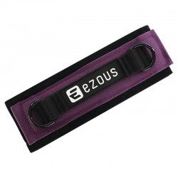 Лямка для ніг Ezous Training Leg Straps 700x65 мм, 1шт, чорний-фіолетовий, код: H-03