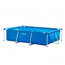 Прямокутний каркасний басейн Intex Rectangular Frame Pool 2600x1600x650 мм, код: 28271-IB